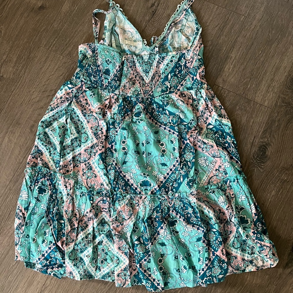 Cupshe Boho Patchwork Sundress Size Small Nwot Wo… - image 2